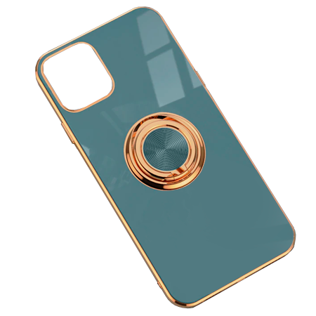 Hybrid case with ring holder iPhone 13 Grey