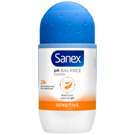 Sanex Dermo Sensitive Roll-On Deodorant - 50 ml