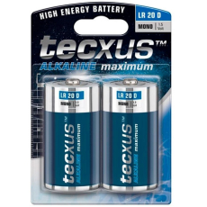 Tecxus Alkaline Maximum D/LR20 Batteries - 2 pcs