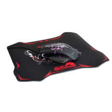 Xtrike-Me Mouse & Mouse Pad Black