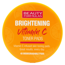 Beauty Formulas Brightening Vitamin C Toner Pads - 40 stk.