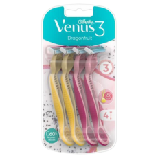Gillette Venus 3 Dragon Fruit Engangsskrabere – 4 stk