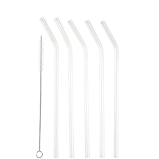 Lyngby Glass Straws - Clear Glass