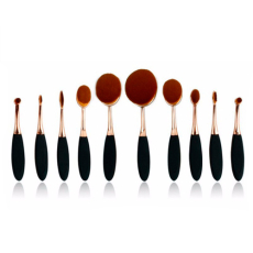 Oval Brushes Gold - 10 pcs