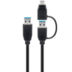 Goobay USB 3.0 cable USB-A to USB-C Adapter - 1 metre