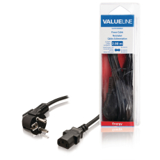 Valueline Power cable Schuko Angled - 2 metres